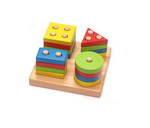 Baby Game Toys Wooden Puzzle Educational Toy Geometric shapes Game Toys Stick Baby Kid Children Intelligence Puzzle for Kid