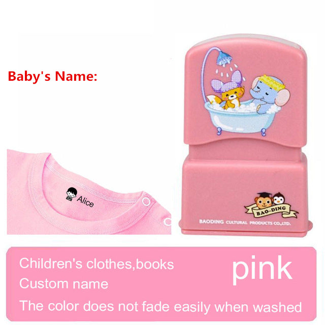 Custom-made Baby Name Stamp DIY for Children Name Seal Student Clothes