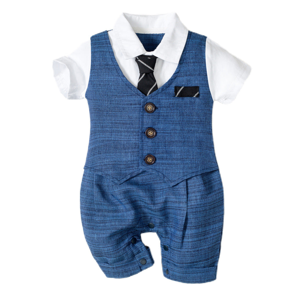 Summer Baby Boy Jumpsuit Boys Gentleman