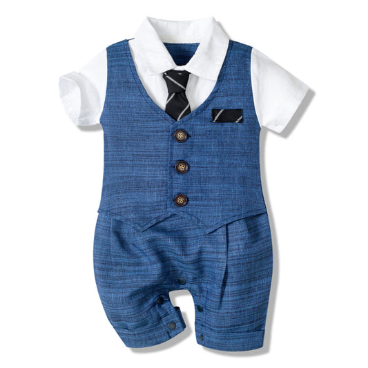 Summer Baby Boy Jumpsuit Boys Gentleman