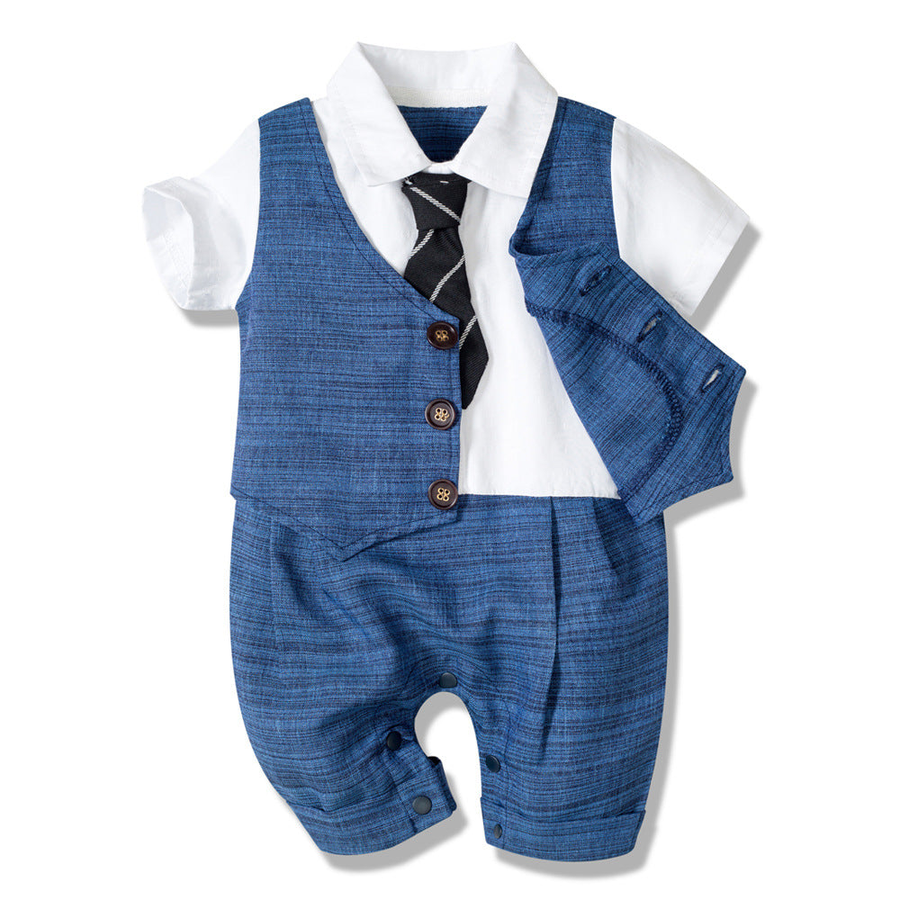 Summer Baby Boy Jumpsuit Boys Gentleman