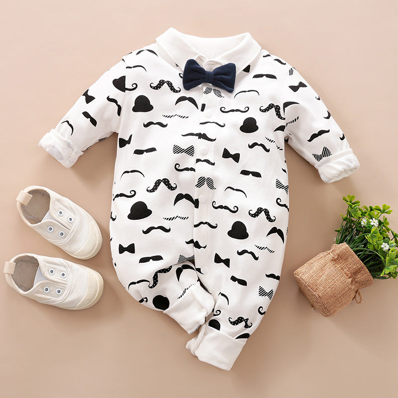 Gentleman's Baby Clothes, Long-sleeved Baby Clothes, Gentleman's Romper