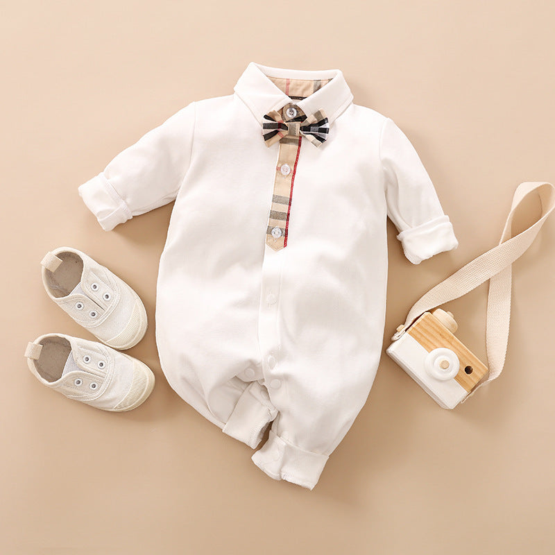 Gentleman's Baby Clothes, Long-sleeved Baby Clothes, Gentleman's Romper