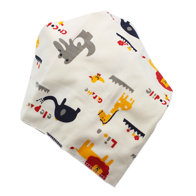 Baby Bibs Waterproof Triangle Cotton Cartoon Child Baberos Bandana Bibs Dribble Bibs Newborn Slabber Absorbent Cloth