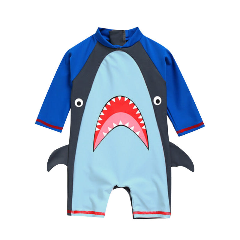 Children's Swimsuit Boys One-Piece Middle And Small Kids Cute Baby Swimsuit