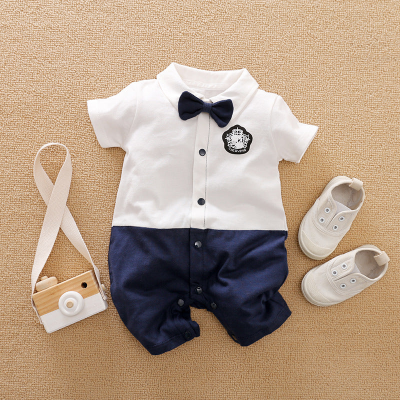 Gentleman's Baby Clothes, Long-sleeved Baby Clothes, Gentleman's Romper