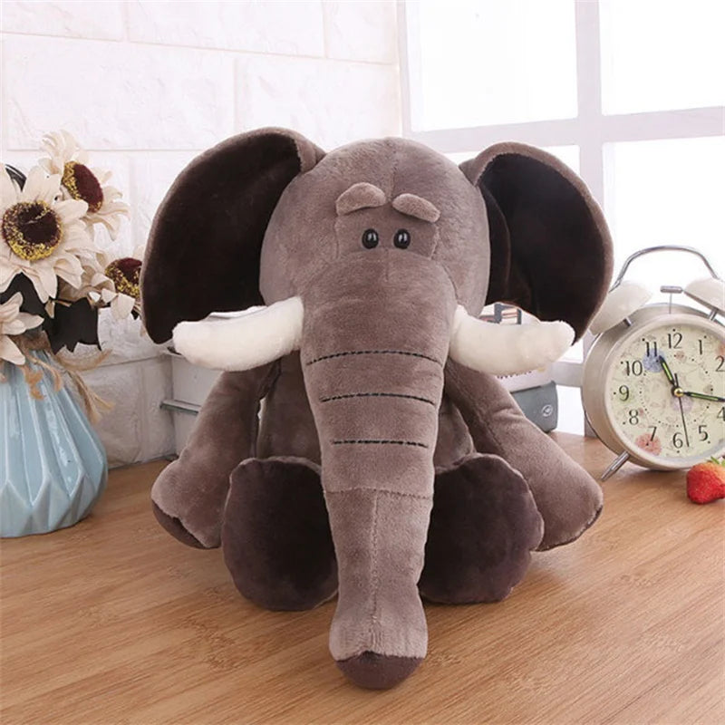 Stuffed Plush Animals Toys Soft Dolls Jungle Lion Elephant Tiger Dog Fox Monkey Deer Children Gift Kawaii Baby Kids Hobbie Toys