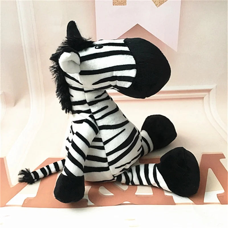 Stuffed Plush Animals Toys Soft Dolls Jungle Lion Elephant Tiger Dog Fox Monkey Deer Children Gift Kawaii Baby Kids Hobbie Toys