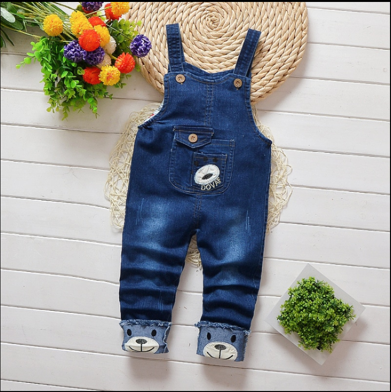 Baby Boy Denim Overalls Kids Jeans